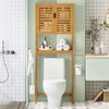 VIAGDO Over The Toilet Storage Cabinet, Tall Bathroom Cabinet Organizer