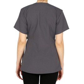 Smockers Pamela Professional Salon Smock, Stylist Jacket, Cosmetology Uniform Grey