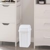 Zopnny Bathroom Bin Small Trash bin for Bathroom, Plastic Swing
