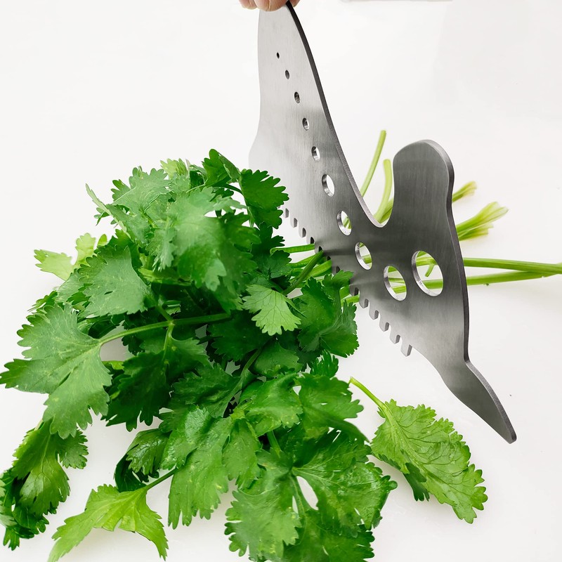 Herb Strippers 10 Holes-Stainless Steel Kitchen Leaf Stripping Tool- Perfect