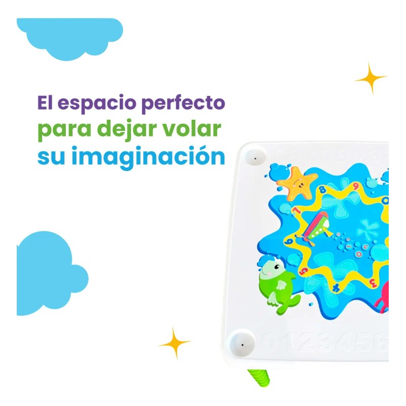 Kit 4 Mesas Didáctica Infantil Con Portavasos Mesa De Juegos