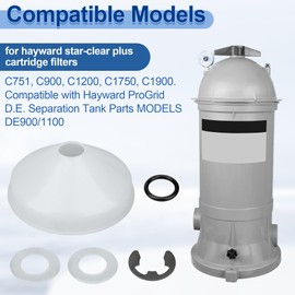 FATCANMA CX900DA Pool Filter Knob Kit for Hayward Star-Clear Plus C1200 and C900 Cartridge Filters, Compatible with Hayward Pool Filter Replacement Parts