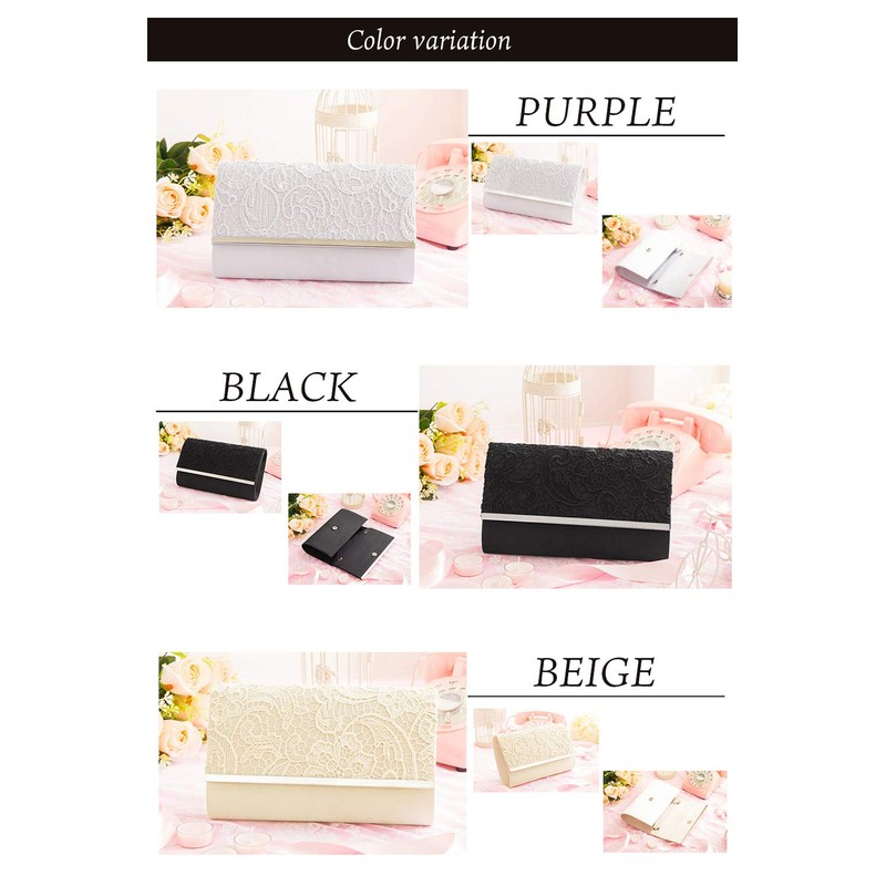 Natucy Women's Embroidered Party Bag, Clutch Bag, Shoulder Bag, Wedding,