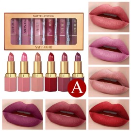 Set De Pintalabios Matte & Shimmer - Labios De Terciopelo De