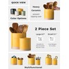 YHOSSEUN Kitchen Utensil Holder, Ceramic Utensil Holder for Kitchen Counter,