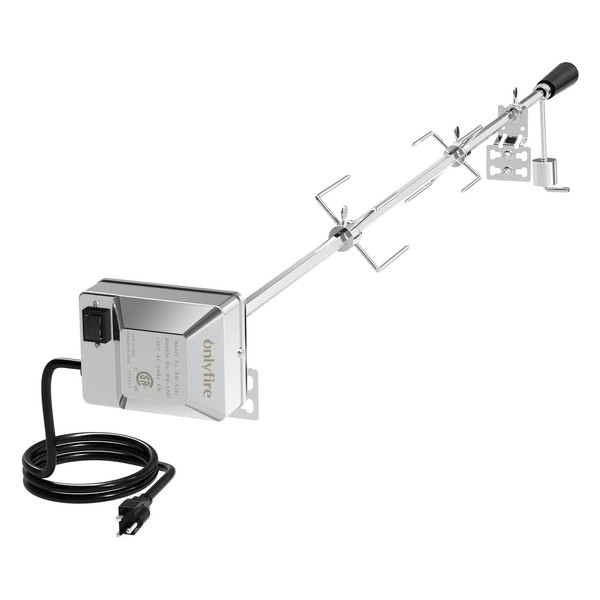 onlyfire 6022 Universal Grill Replacement Rotisserie Kit, with 37'' ×1/2''