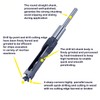 MAX-CRAFT Wood Square Hole Mortise Chisel Drill Bit 5/8 in.