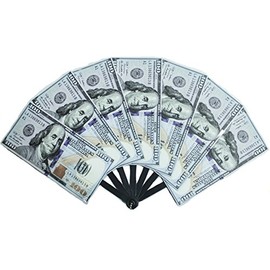 Wii Big Bucks Novelty One Hundred Dollar Bill Personal Hand Fan