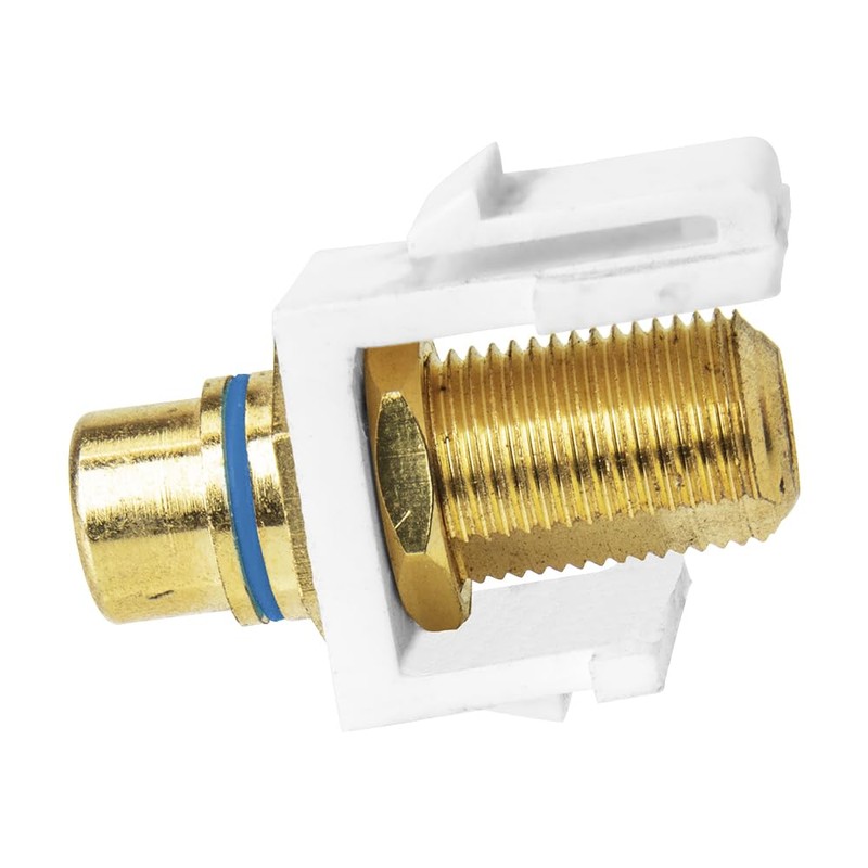 Skywalker F Female to RCA Female Keystone Insert with Blue