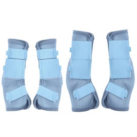 Gallopoff Pack of 4 Horse Gaiters, Breathable Fine Mesh Fly Gaiters for Horses, with Protection and Support Functions
