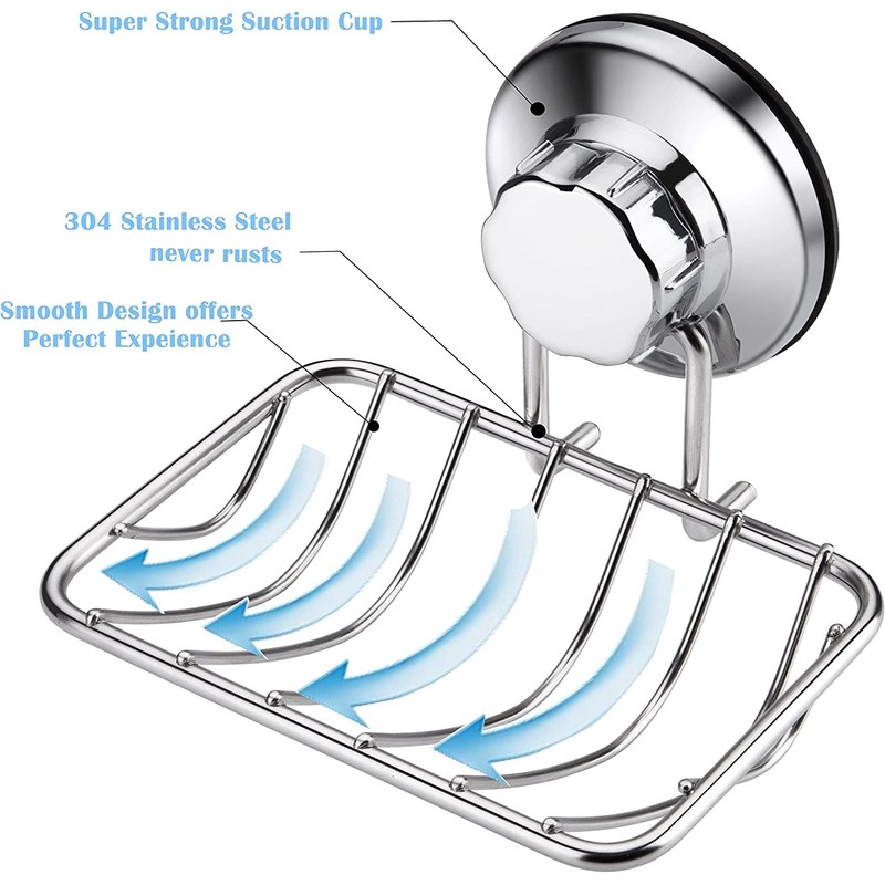 GEDLIRE Bar Soap Holder for Shower Wall, Stainless Steel Strong