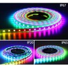 DC5V WS2812 WS2812B LED Strip Black White PCB 30/60/74/96/144LEDS/M RGB