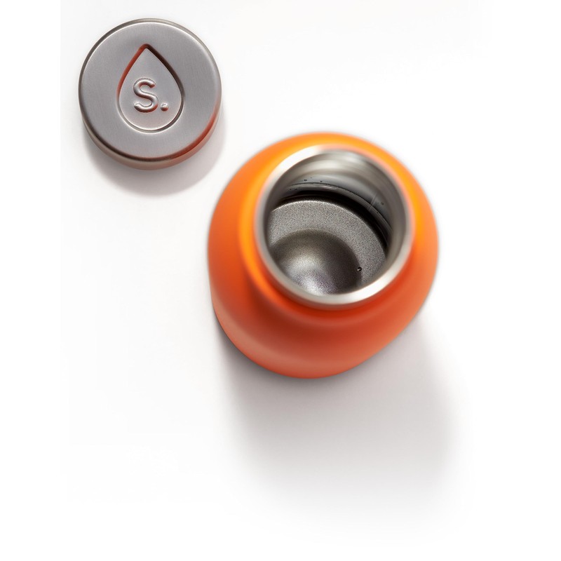 Smidge Water Bottle - 350ml, Citrus, Stainless Steel, Leakproof, Insulated,