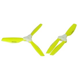 Microheli Plastic Folding 3-Blade Propeller 5045 CW/CCW w/Bracket (Yellow)