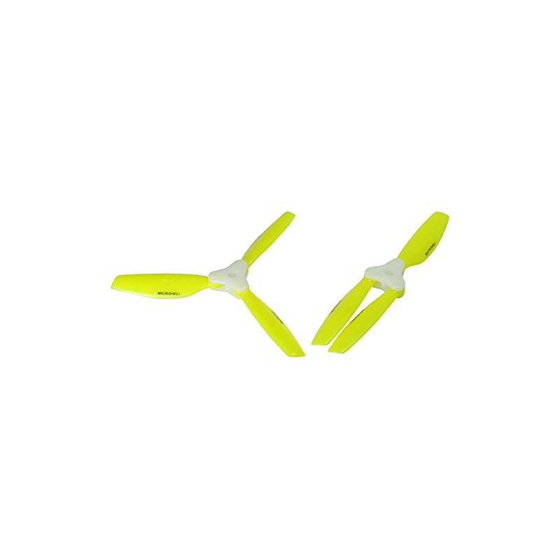 Microheli Plastic Folding 3-Blade Propeller 5045 CW/CCW w/Bracket (Yellow)