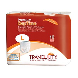 Tranquility Premium Daytime Disposable Absorbent Underwear (DAU) - LG - 16 ct