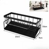 Kitchen Sink Faucet Organizer with Sponge Holder, Drain Rack and