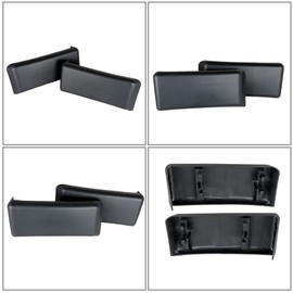 GXYWADY Front Bumper Guards Pads(Left + Right) & License Plate Frame Bracket Replacement for F-150 2009-2014 9L3Z17E810B 9L3Z17A385A FO1053100 FO1068134