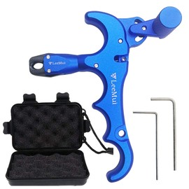 LeeMui Release Archery Release 360° Rotatable Thumb Release for Bow Archery Release Aids (Blue)