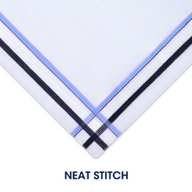 Selected Hanky 100% Cotton Men's Handkerchief 6 Piece Gift Set-8