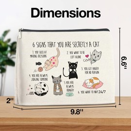 YeleY Cat Lovers for Women - Cat for Cat Mom Cat Lovers - Cat Lady - Cat Mom Makeup Bag Cosmetic Bag Makeup Zipper Pouch