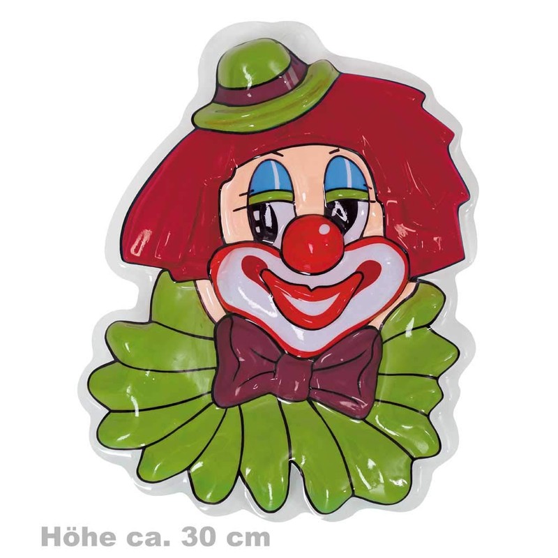 KarnevalsTeufel Wall Decoration Clown Wall Picture Party Carnival 3D Approx.