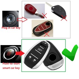 M.JVisun Genuine Carbon Fibre Cover Case Key Shell for Alfa Romeo Giulia Stelvio 4C Spider 2017-2023 Car Key Fob - Black