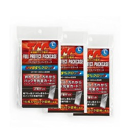 Kawashima Seisakusho Full Protective Pack Case (Large) Size, Full Protective Sleeve, Trading Card Unopened Pack (2 Pieces x 3 Sets)
