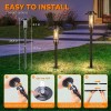 Ahaorigin 6 Pack Solar Pathway Lights Outdoor Upgraded Bright Solar