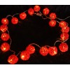 Rattan-ball light chain red / Ball light chains
