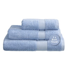 Linens Limited Turkish Cotton Bath Towels, Large Bath Sheet for Shower, Beach and More, Soft and Luxurious, Super Absorbent, Machine Washable (Light Blue)