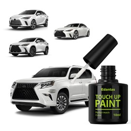 Edantas 85 Eminent White Touch Up Paint for Lexus Cars, Professional Auto Touch-up Paint Scratch Repair Kit, Automotive Paints Exact Match Compatible with RX/NX/ES/GX/IS/LS/UX/RC/LX