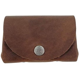 Tuzech Leather Vintage Money Case Bag Snap On Pouch Wallet Change Holder & Card Organizer Accessories, Handmade