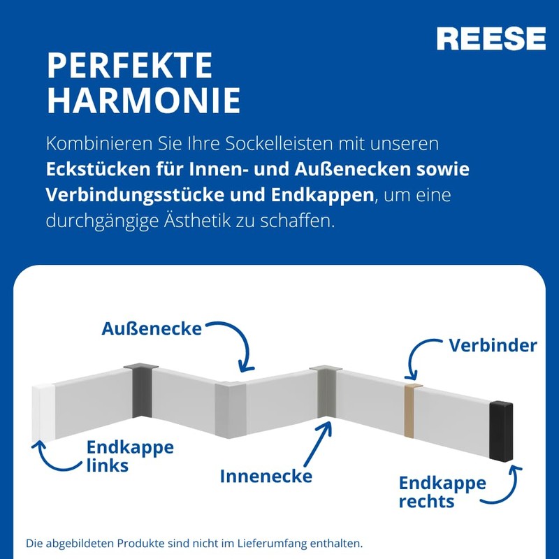 Weimarer Profile White Skirting Boards, MDF / Film, 60 /