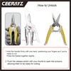 CEERAYZ 185mm Scissors All Purpose Heavy Duty, Garden Shears, Scissors