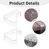 Pack of 8 tablecloth clips, transparent table clips, outdoor tablecloth