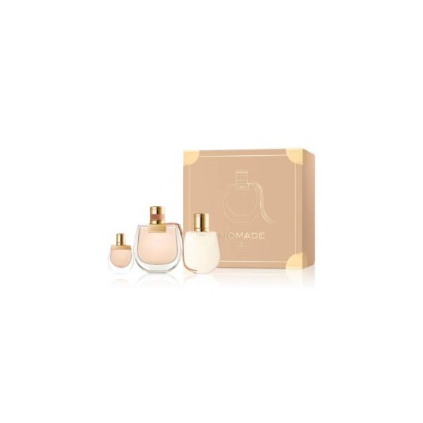 Chloe Nomade for Women 3 Pieces Hard Box Set (2.5 Eau de Parfum Spray + 3.4 Perfumed Body Lotion + 5 Ml Mini)