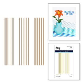 Spellbinders Modern Stripes Glimmer Hot Foil Plate from The Photosynthesis Collection by Simon Hurley, Metal, ONE
