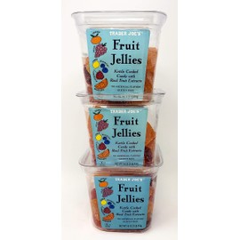 Trader Joes Fruit Jellies Gluten Free - Pack of 3 Tubs - 16 oz per Tub