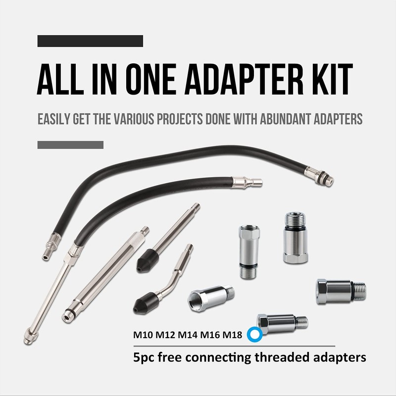 Lichamp 12pcs Compression Tester Adapter Kit with Spark Tester, Automotive