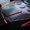 VMINGO Calcomania Moto Fishbone Engomado Tanque Sticker con Relieve Gasolina