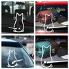 Cat Wiper Sticker, Windscreen Wiper Sticker, Funny Cartoon Kitten Decal,