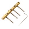 Musiclily Pro 19mm Brass Bass Bridge Saddle Set for 4