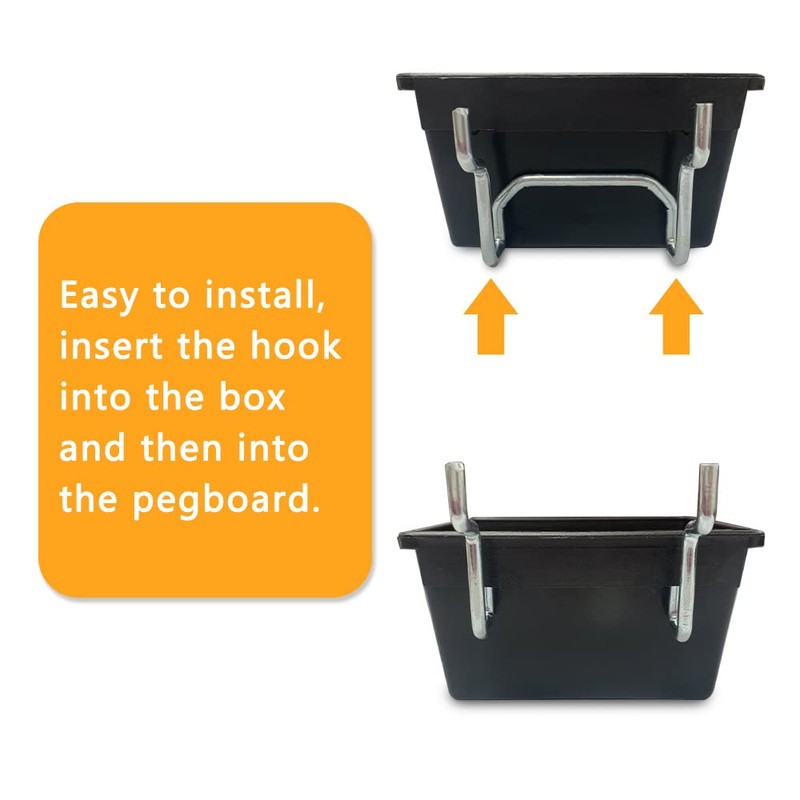 BELLO YON 143pcs Pegboard Hooks, Pegboard Accessories Organizer Kit, 1/8