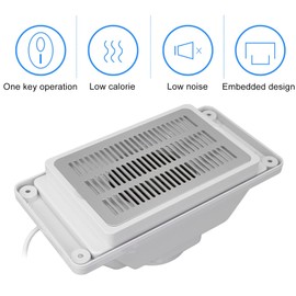 Nail Dust Collector Machine, Electric Powerful Nail Dust Suction Cleaner Extractor for Acrylic Gel Nail Polishing, Low Noise(US)