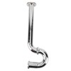 Brass Sink Drain Tubing Set Silver Slick Finish No Ageing