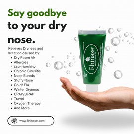 Rhinase Soothing Nasal Gel XL 60 g for Nasal Dryness from Allergy (Not Isotonic or Hypertonic), Low Humidity, Nose Bleeds, Stuffy Nose