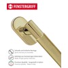 Gedotec Window Handle Matte Brass | 1 Piece | MARION