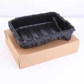 Aublinto Transmission Pan with Drain Plug and Gasket 265-856 Transmission Oil Pan with Drain Plug Gasket Replacement 1346108845 4528026101 4528026100 Compatible for Elantra Sonata Tucson 2011-2016