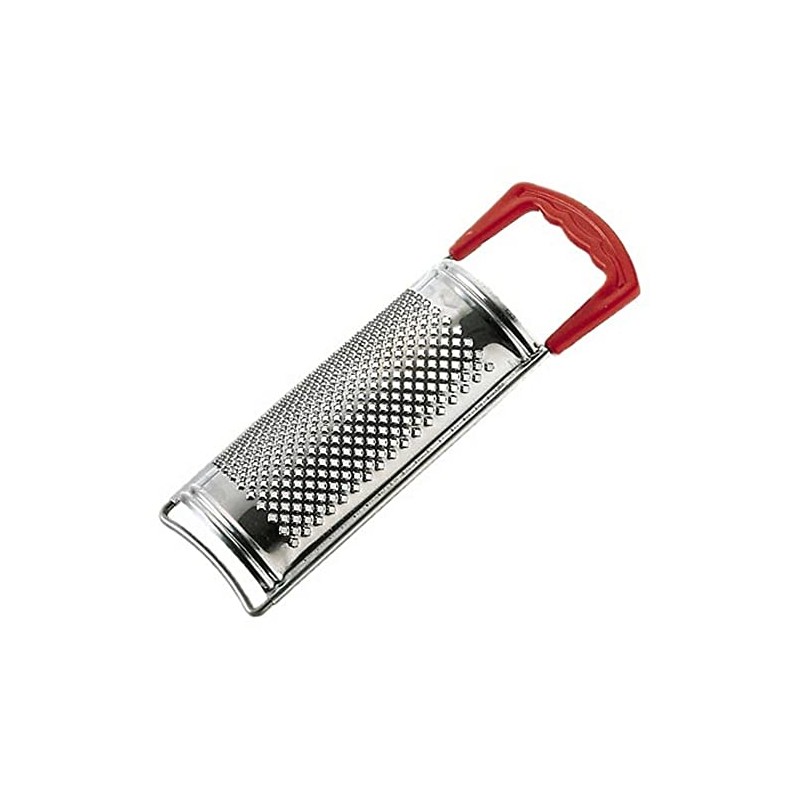 Metallurgica Motta Stainless Steel Grater With Red Plastic Handle cm.